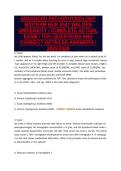 ADVANCED PATHOPHYSIOLOGY&NewLine;MIDTERM 6501 WALDEN UNIVERSITY&NewLine;LATEST 2026&sol;2027 ACTUAL EXAM&NewLine;QUESTIONS WITH CORRECT&NewLine;ANSWERS 100&percnt; VERIFIED GRADED&NewLine;A&plus;