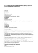 BIO 110 PSU Exam 4 Questions and Answers &vert; Penn State Biology Study Guide 2026&sol;2027