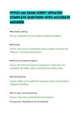PSYCH 260 EXAM SCRIPT UPDATED COMPLETE QUESTIONS WITH ACCURATE ANSWERS&period;