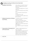 AMB-BC Ambulatory Care Nurse Certification Exam &sol; Score 100&percnt; with 2025 Update &sol; Comprehensive Study Guide & Test Bank&NewLine;&NewLine;
