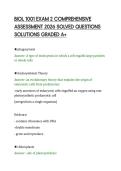 BIOL 1001 EXAM 2 COMPREHENSIVE&NewLine;ASSESSMENT 2026 SOLVED QUESTIONS&NewLine;SOLUTIONS GRADED A&plus;