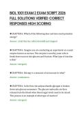 BIOL 1001 EXAM 2 EXAM SCRIPT 2026 FULL SOLUTIONS VERIFIED CORRECT RESPONSES HIGH SCORING&NewLine;