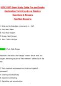 IICRC FSRT Exam Study Guide&colon; Fire and Smoke Restoration Technician Exam Practice 2026 Actual Questions and Correct Answers &lpar;Latest 2026 &sol; 2027 Update&rpar; Graded A&plus; 100&percnt; Guarantee Verified by Experts