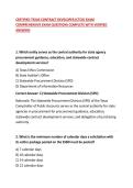 CERTIFIED TEXAS CONTRACT DEVELOPER &lpar;CTCD&rpar; EXAM COMPREHENSIVE EXAM QUESTIONS COMPLETE WITH VERIFIED ANSWERS