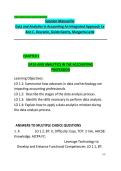 Test Bank for Data and Analytics in Accounting&colon; An Integrated Approach 1st Edition by Ann C&period; Dzuranin&comma; Guido Geerts & Margarita Lenk &vert; Chapters 1&ndash;10 Complete &vert; Latest Updated 2025&ndash;2026