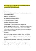 NCCT CHHA Certification Exam questions and well detailed &NewLine;answers 2026&sol;2027 100 &percnt; pass A&plus; 