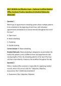 NCCT NCMOA Certification Exam &vert; National Certified Medical &NewLine;Office Assistant Practice Questions & Detailed Rationales &NewLine;2026&sol;2027 