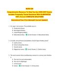 NURS 620 &NewLine;Comprehensive Resource To Help You Ace 2026-2027 Exams &NewLine;Includes Frequently Tested Questions With ELABORATED &NewLine;100&percnt; Correct COMPLETE SOLUTIONS &NewLine;Guaranteed Pass First Attempt&excl;&excl; Current Update&excl;&excl;