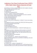 Ambulatory Care Nurse Certification Exam &lpar;ANCC&rpar; &NewLine;2026 &vert; Study Guide&comma; Practice Questions & Exam &NewLine;Prep 