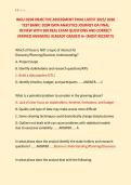 WGU D204 OBJECTIVE ASSESSMENT FINAL LATEST 2025&sol; 2026 &NewLine;TEST BANK&vert; D204 DATA ANALYTICS JOURNEY OA FINAL &NewLine;REVIEW WITH 300 REAL EXAM QUESTIONS AND CORRECT &NewLine;VERIFIED ANSWERS&sol; ALREADY GRADED A&plus; &lpar;MOST RECENT&excl;&excl;&rpar; 