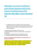 Millwright Journeyman Certification &NewLine;Exam Practice Questions And Correct &NewLine;Answers &lpar;Verified Answers&rpar; Plus &NewLine;Rationale 2026 Q&A&vert; Instant Download &NewLine;Pdf  