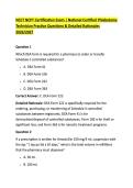 NCCT NCPT Certification Exam &vert; National Certified Phlebotomy &NewLine;Technician Practice Questions & Detailed Rationales &NewLine;2026&sol;2027