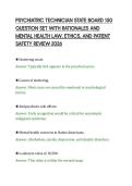 PSYCHIATRIC TECHNICIAN STATE BOARD 150 QUESTION SET WITH RATIONALES AND MENTAL HEALTH LAW&period;pdf&NewLine;&NewLine;