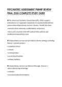 PSYCHIATRIC&lowbar;ASSESSMENT&lowbar;PMHNP&lowbar;REVIEW&lowbar;FINAL&lowbar;2026&lowbar;COMPLETE&lowbar;STUDY&lowbar;GUIDE&period;
