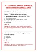 NCCT ECG Technician Certification &vert; Questions and Answers with Rationales 2026&sol;2027 Update 