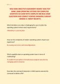 WGU D686 OBJECTIVE ASSESSMENT NEWEST 2026 TEST &NewLine;BANK&vert; D686 OPERATING SYSTEMS FOR COMPUTER &NewLine;SCIENTISTS OA EXAM WITH COMPLETE 400 REAL EXAM &NewLine;QUESTIONS AND CORRECT VERIFIED ANSWERS&sol; ALREADY &NewLine;GRADED A&plus; &lpar;MOST RECENT&excl;&excl;&rpar;