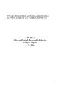 WGU C206 TASK 2 ETHICS AND SOCIALLY RESPONSIBLE BEHAVIOR&vert; ACCURATE AND VERIFIED &vert; 2026 UPDATE&NewLine;&NewLine;