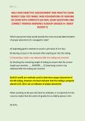 WGU D439 OBJECTIVE ASSESSESMENT AND PRACTICE EXAM &NewLine;NEWEST 2026 TEST BANK&vert; D439 FOUNDATIONS OF NURSING &NewLine;OA EXAM WITH COMPLETE 650 REAL EXAM QUESTIONS AND &NewLine;CORRECT VERIFIED ANSWERS&sol; ALREADY GRADED A&plus; &lpar;MOST &NewLine;RECENT&excl;&excl;&rpar; 