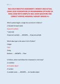 WGU E010 OBJECTIVE ASSESSMENT 2 NEWEST 2026 ACTUAL &NewLine;EXAM&vert; E010 FOUNDATIONS OF PROGRAMMING &lpar;PYTHON&rpar; OA &NewLine;FINAL EXAM WITH COMPLETE REAL EXAM QUESTIONS AND &NewLine;CORRECT VERIFIED ANSWERS&sol; ALREADY GRADED A&plus; 