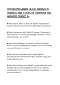 PSYCHIATRIC&lowbar;MENTAL&lowbar;HEALTH&lowbar;NURSING&lowbar;BY&lowbar;VIDEBECK&lowbar;2026&lowbar;COMPLETE&lowbar;QUESTIONS&period;