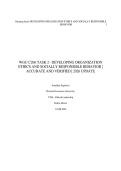 WGU C206 TASK 2&ndash; DEVELOPING ORGANIZATION ETHICS AND SOCIALLY RESPONSIBLE BEHAVIOR &vert; ACCURATE AND VERIFIED &vert; 2026 UPDATE&NewLine; &NewLine;