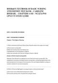 ROSDahl'S TEXTBOOK OF BASIC NURSING &NewLine;12TH EDITION TEST BANK &ndash; CAROLINE &NewLine;ROSDAHL &ndash; CHAPTERS 1-103 &ndash; NCLEX-PN&reg; &NewLine;LPN&sol;LVN STUDY GUIDE 