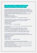 CPH &lbrack;2026&sol;2027&rsqb; &vert; UPDATED ACTUAL Exam&NewLine;Question and Answer &vert; Final Review Guide