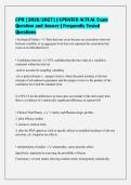CPH &lbrack;2026&sol;2027&rsqb; &vert; UPDATED ACTUAL Exam&NewLine;Question and Answer &vert; Frequently Tested&NewLine;Questions
