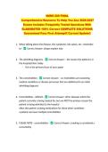 NURS 200 FINAL  &NewLine;Comprehensive Resource To Help You Ace 2026-2027 &NewLine;Exams Includes Frequently Tested Questions With &NewLine;ELABORATED 100&percnt; Correct COMPLETE SOLUTIONS  &NewLine;Guaranteed Pass First Attempt&excl;&excl; Current Update&excl;&excl;