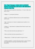 PCA - Plant Pathogens &lbrack;2026&sol;2027&rsqb; &vert; UPDATED&NewLine;ACTUAL Exam Question and Answer with Rationales &vert;&NewLine;Ultimate Exam Prep