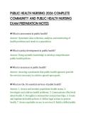 PUBLIC HEALTH NURSING 2026 COMPLETE COMMUNITY AND PUBLIC HEALTH NURSING EXAM PREPARATION NOTES&period;pdf&NewLine;&NewLine;