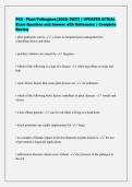 PCA - Plant Pathogens &lbrack;2026&sol;2027&rsqb; &vert; UPDATED ACTUAL&NewLine;Exam Question and Answer with Rationales &vert; Complete&NewLine;Review