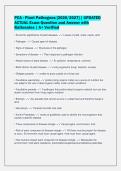 PCA - Plant Pathogens &lbrack;2026&sol;2027&rsqb; &vert; UPDATED&NewLine;ACTUAL Exam Question and Answer with&NewLine;Rationales &vert; A&plus; Verified