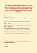 WGU C949 OBJECTIVE ASSESSMENT 2 NEWEST 2026 ACTUAL &NewLine;EXAM TEST BANK&vert; C949 DATA STRUCTURES AND ALGORITHMS &NewLine;OA FINAL REEVIEW WITH 350 REAL EXAM QUESTIONS AND &NewLine;CORRECT VERIFIED ANSWERS&sol; ALREADY GRADED A&plus; &lpar;MOST &NewLine;RECENT&excl;&excl;&rpar;
