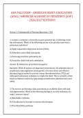 AHA PALS EXAM &ndash; AMERICAN HEART ASSOCIATION &NewLine;&lpar;AHA&rpar; &sol; AMERICAN ACADEMY OF PEDIATRICS &lpar;AAP&rpar; &ndash; 2026&sol;2027 EDITION&excl;&excl;&excl;