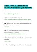 PUBLIC&lowbar;ADJUSTER&lowbar;COMPREHENSIVE&lowbar;REVIEW&lowbar;SHEET&lowbar;VERIFIED&lowbar;QUESTION&lowbar;BANK