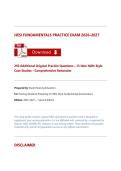 HESI FUNDAMENTALS PRACTICE EXAM 2026&ndash;2027 250 Additional Original Practice Questions &bull; 15 New NGN-Style Case Studies &bull; Comprehensive Rationales