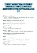 PUBLIX BAKERY MANAGER TEST PRACTICE EXAMINATION 2026 QUESTIONS WITH ANSWERS GRADED A&plus;&period;pdf&NewLine;&NewLine;
