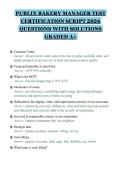 PUBLIX BAKERY MANAGER TEST CERTIFICATION SCRIPT 2026 QUESTIONS WITH SOLUTIONS GRADED A&plus;&period;pdf&NewLine;&NewLine;