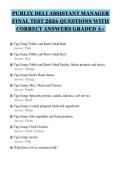 PUBLIX DELI ASSISTANT MANAGER FINAL TEST 2026 QUESTIONS WITH CORRECT ANSWERS GRADED A&plus;&period;pdf&NewLine;&NewLine;