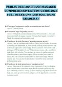 PUBLIX DELI ASSISTANT MANAGER COMPREHENSIVE STUDY GUIDE 2026 FULL QUESTIONS AND SOLUTIONS GRADED A&plus;&period;pdf&NewLine;&NewLine;