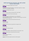 ECMO Specialist Exam Questions with 100&percnt; Verified&NewLine;Answers Latest Update