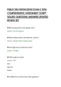 PUBLIX DELI KNOWLEDGE EXAM 2 2026 COMPREHENSIVE ASSESSMENT SCRIPT SOLVED QUESTIONS ANSWERS UPDATED REVIEW SET&period;pdf&NewLine;&NewLine;