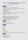 ECMO Specialist training Questions with 100&percnt; Verified&NewLine;Answers Latest Update