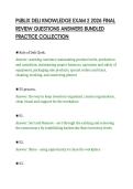 PUBLIX DELI KNOWLEDGE EXAM 2 2026 FINAL REVIEW QUESTIONS ANSWERS BUNDLED PRACTICE COLLECTION&period;pdf&NewLine;&NewLine;