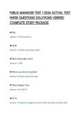 PUBLIX MANAGER TEST 1 2026 ACTUAL TEST PAPER QUESTIONS SOLUTIONS VERIFIED COMPLETE STUDY PACKAGE&period;pdf&NewLine;&NewLine;
