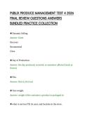PUBLIX PRODUCE MANAGEMENT TEST 4 2026 FINAL REVIEW QUESTIONS ANSWERS BUNDLED PRACTICE COLLECTION&period;pdf&NewLine;&NewLine;