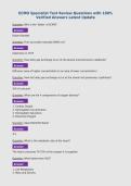 ECMO Specialist Test Review Questions with 100&percnt;&NewLine;Verified Answers Latest Update