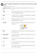Aviation Legislation and Maintenance Certification &sol; EASA Part-66 Module 10 Study Guide &sol; Score 100&percnt; &sol; 2025-2026 Update&NewLine;&NewLine;