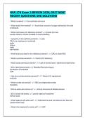NUR 176 Exam 3 REVIEW 2026&sol;2027 MOST&NewLine;RECENT QUESTIONS AND SOLUTIONS